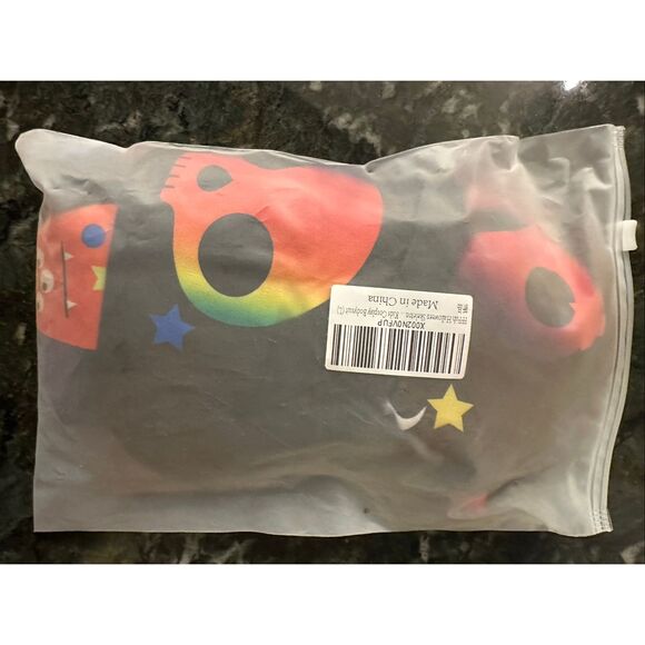 Colorful Skeleton Childs Costume Size large with Beanie Hat Halloween one piece - Picture 4 of 5